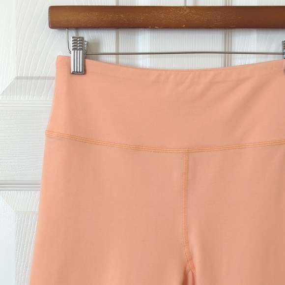 Champion Everyday Classic Cotton High Waisted Soft Bike Shorts Peach Orange M - Picture 2 of 11